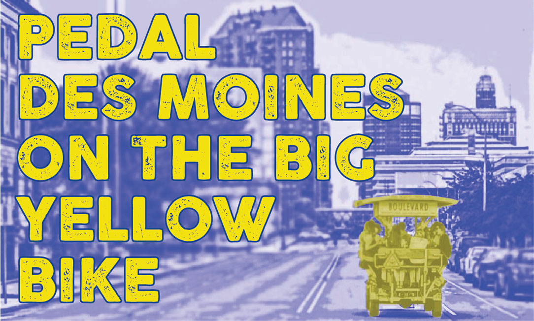 Pedal Des Moines on The Big Yellow Bike