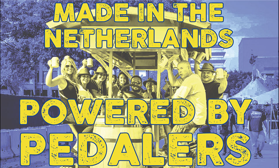 Made in the Netherlands, Powered by pedalers